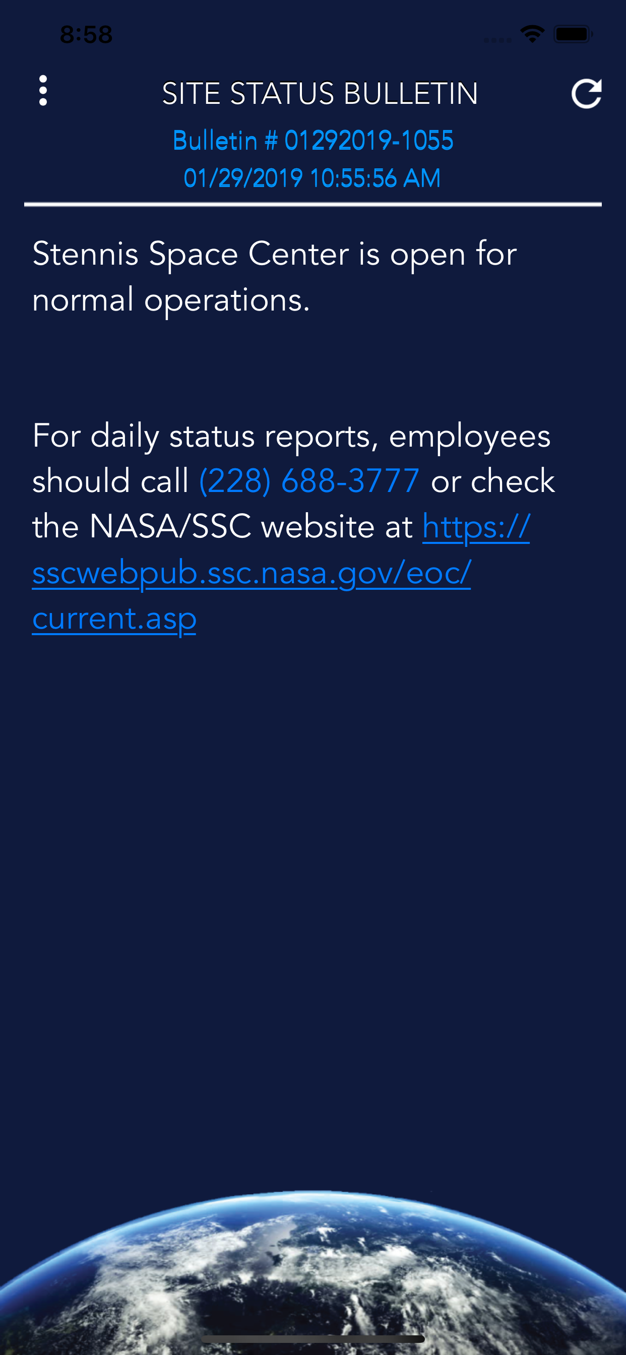 SSC Site Status
