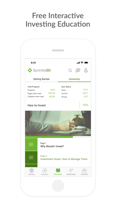 SprinkleBit - Social Investing Screenshot