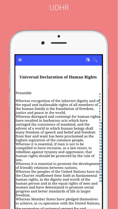 MobileLaw Human Rights Screenshot