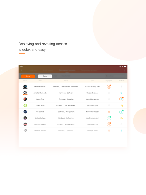 Screenshot #6 pour Tapplock Enterprise Admin