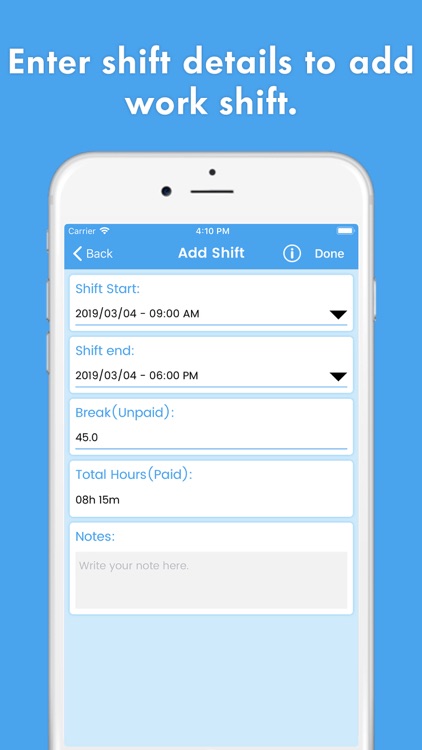 WorkLog - Shift Hours Tracking