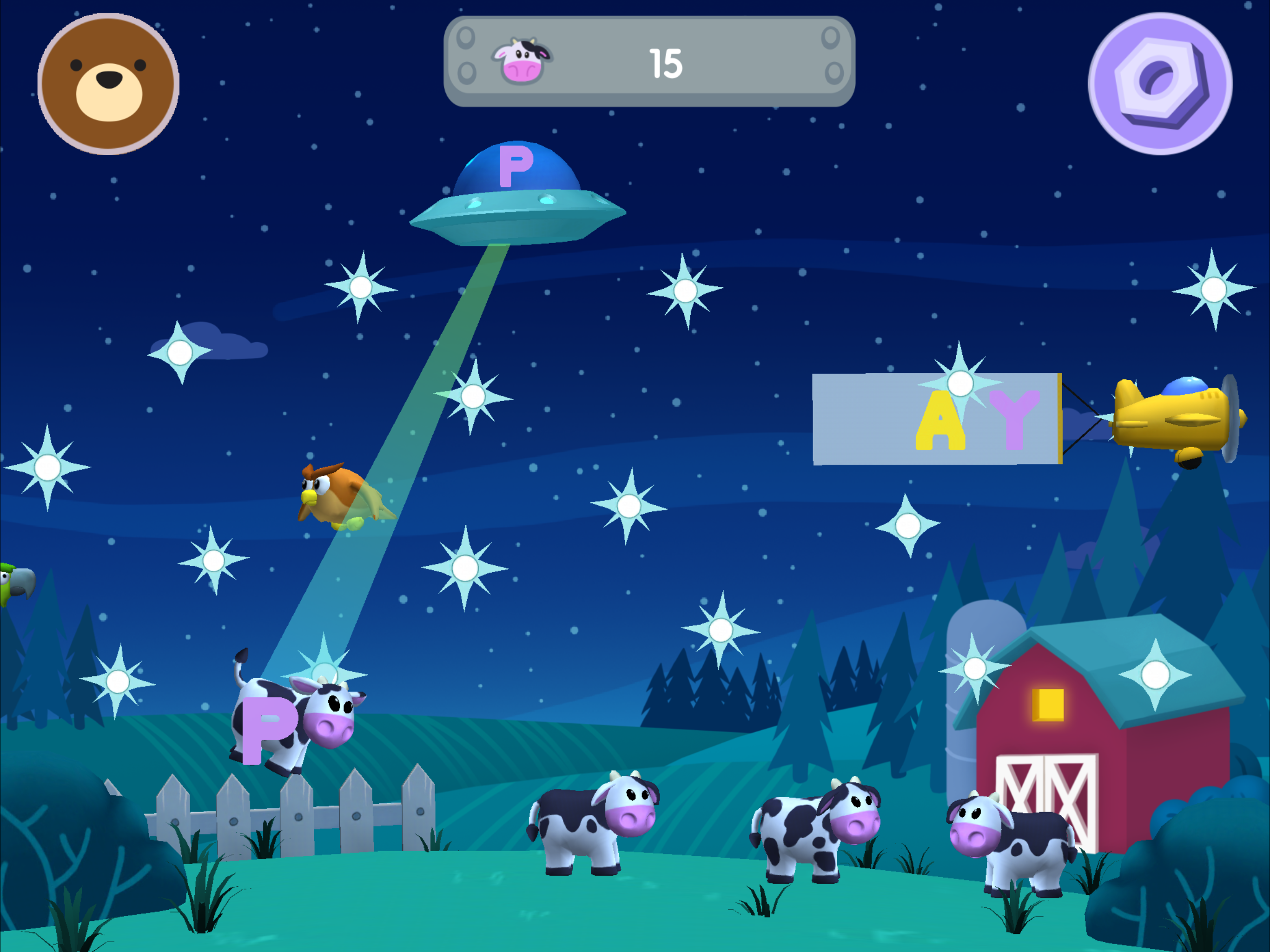 Square Panda Space Cows screenshot 5