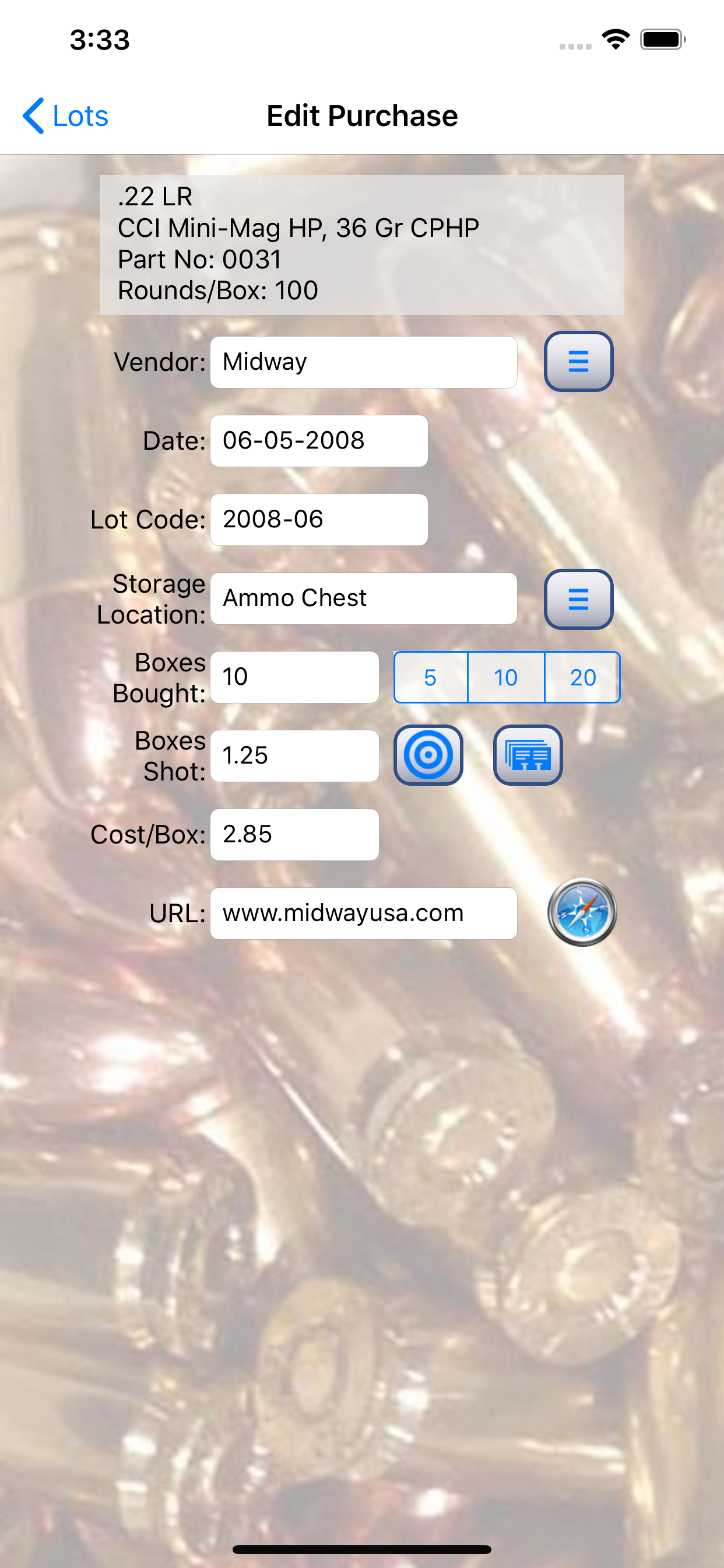 AmmoBase screenshot 4