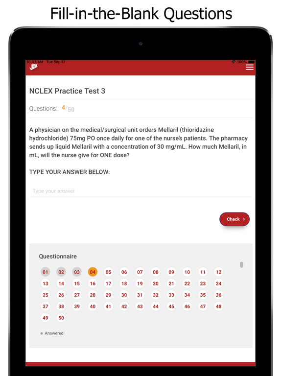 NCLEX® Test Prep iPad screenshot