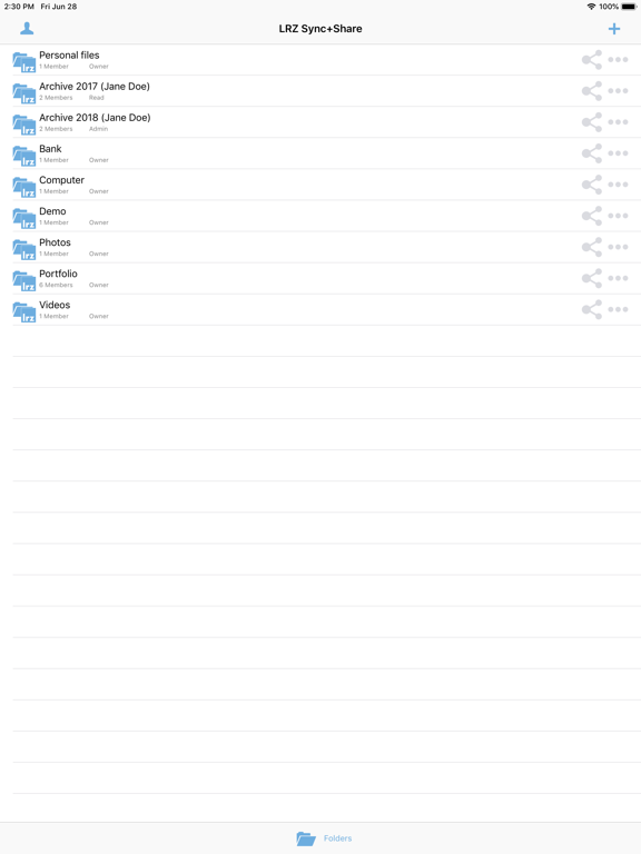 Screenshot #4 pour LRZ Sync and Share