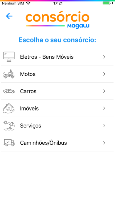 Consórcio Magalu - Cliente Screenshot
