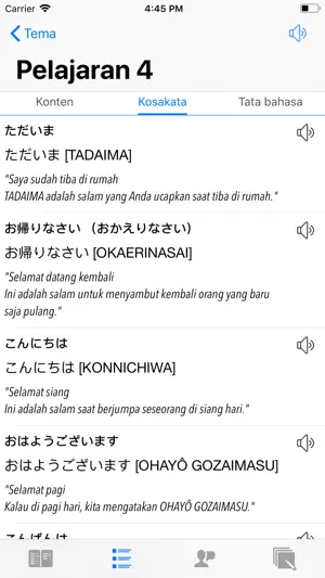 Belajar bahasa jepang pemula screenshot 4