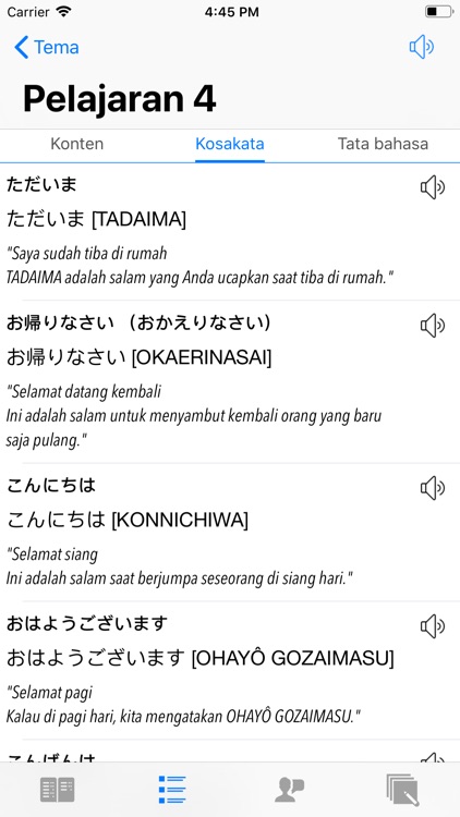 Belajar bahasa jepang pemula screenshot-3