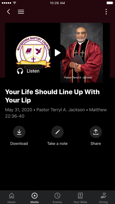 Macedonia Baptist Church BLC Screenshot