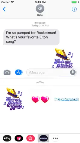 Game screenshot Official Rocketman Stickers apk