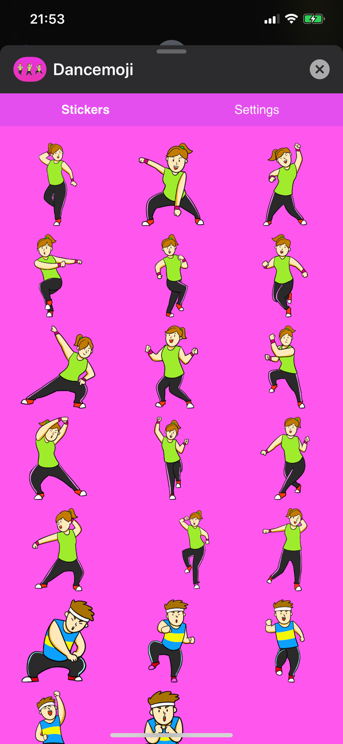 Dancemoij Stickers