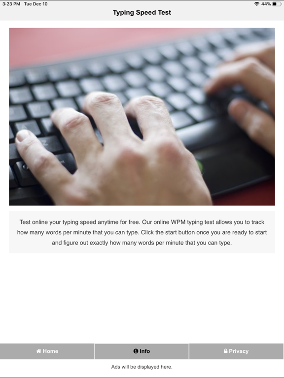 Screenshot #6 pour Typing Speed Check