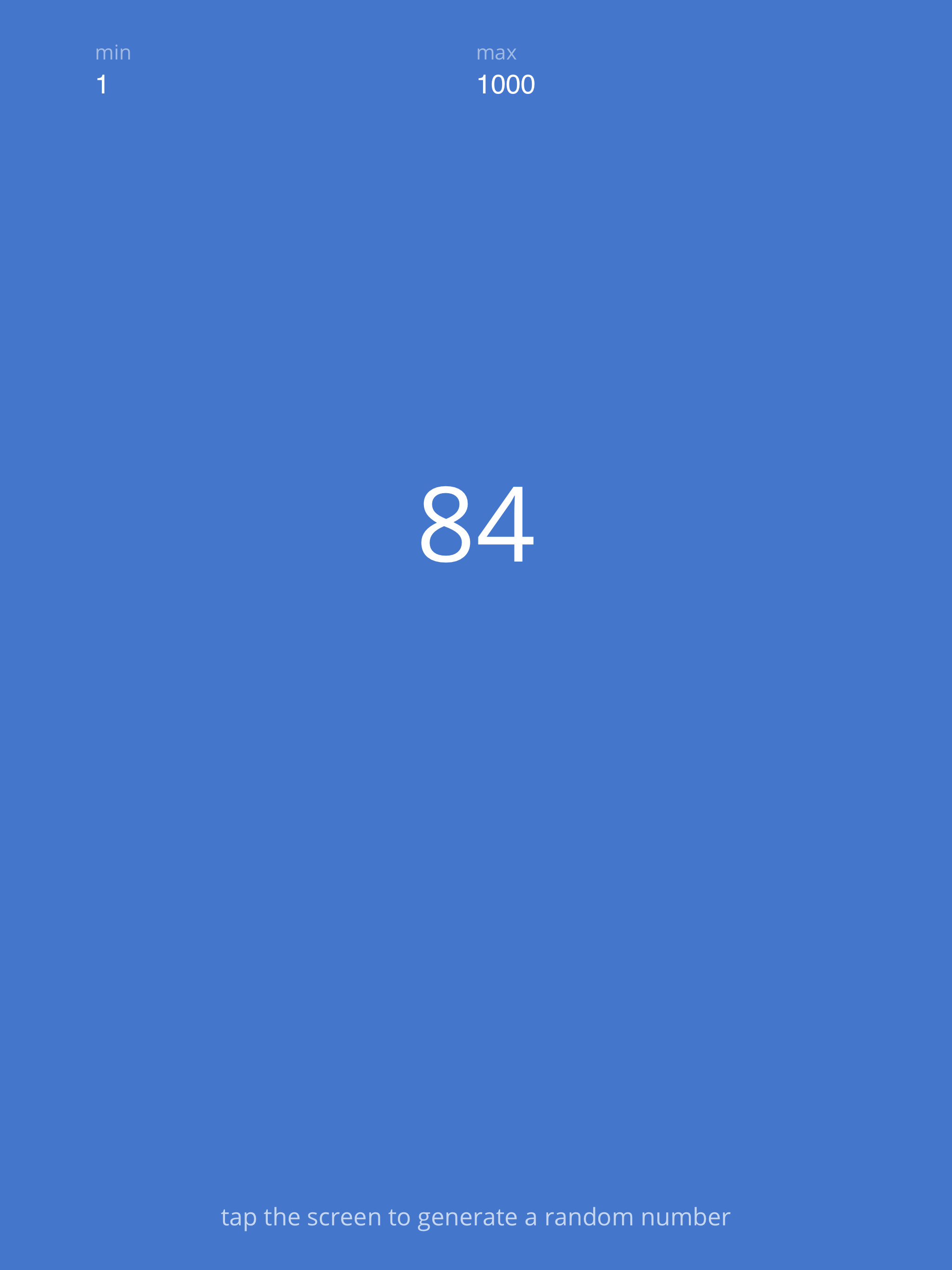 A Random Number Generator
