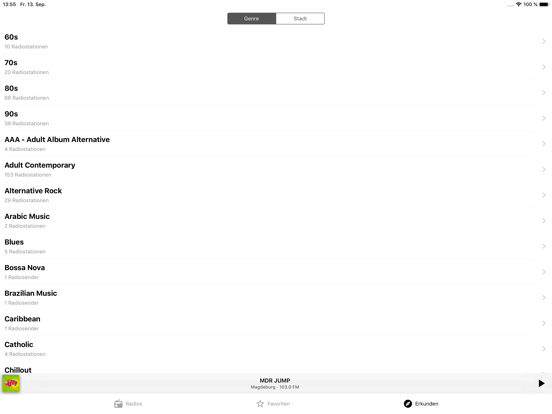 Radio FM Germany iPad screenshot 4 - Music app