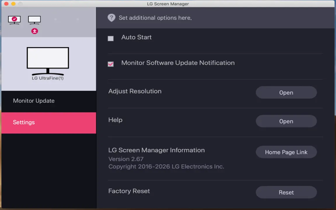LG Screen Manager (LG Monitor) iPhone Screenshot 2