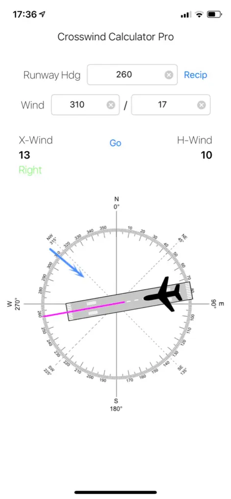 Crosswind Calculator Pro - Weather App | MWM