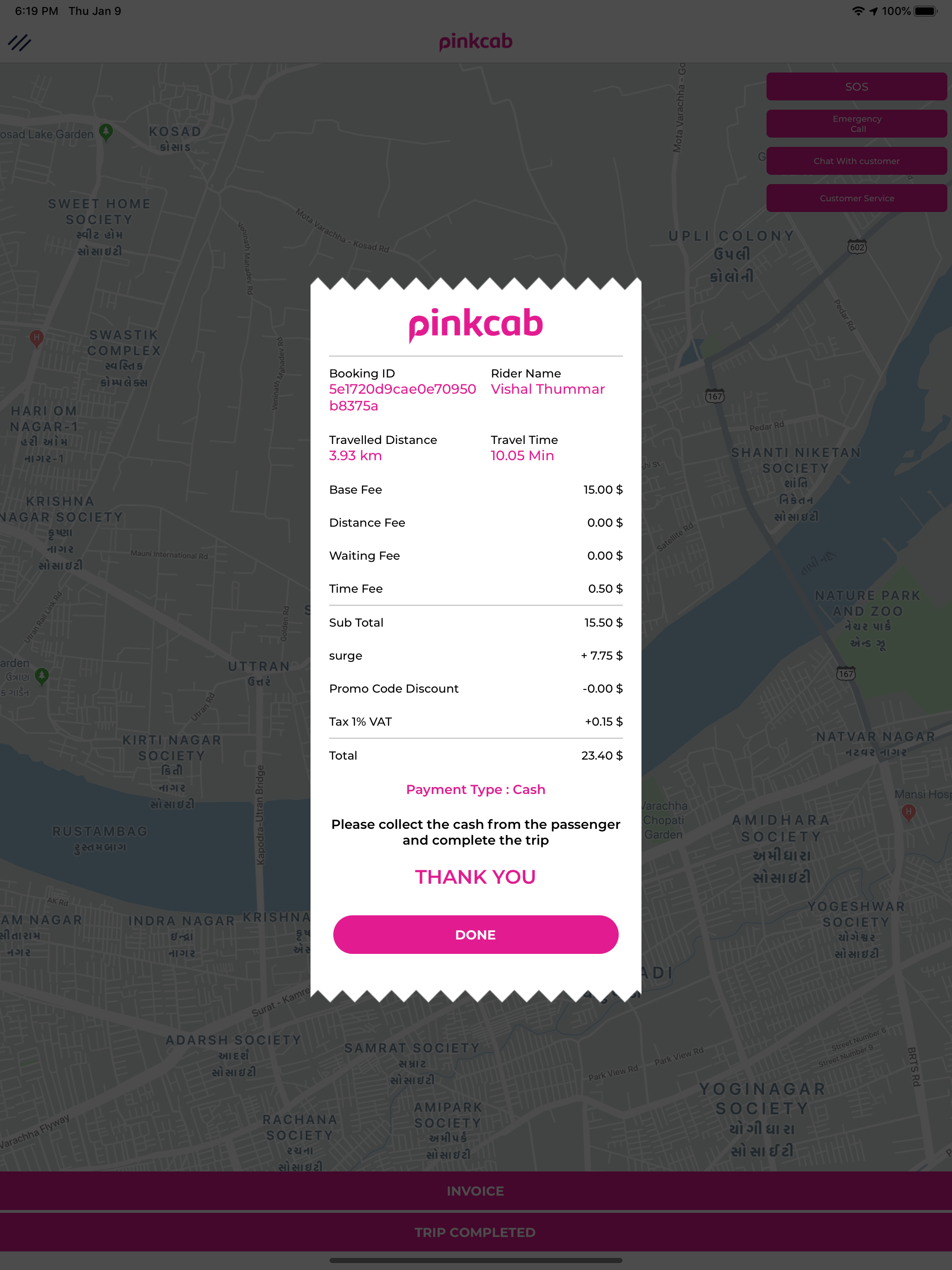 PinkCab Driver screenshot 12