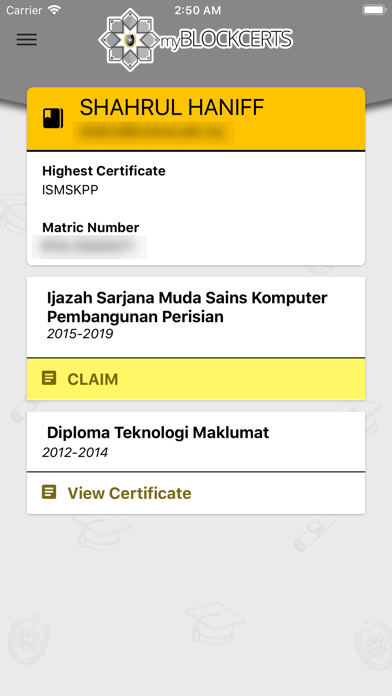 App screenshot