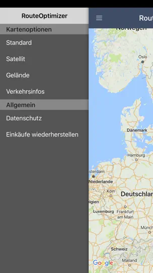 Screenshot von RouteOptimizer auf dem iPhone 6