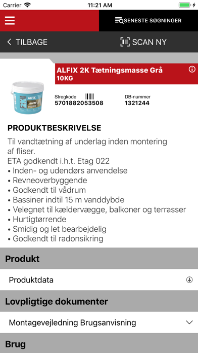 Screenshot #3 pour BYGMA Produktdata