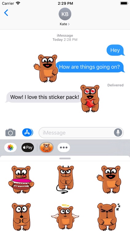 Bear Emoji Stickers