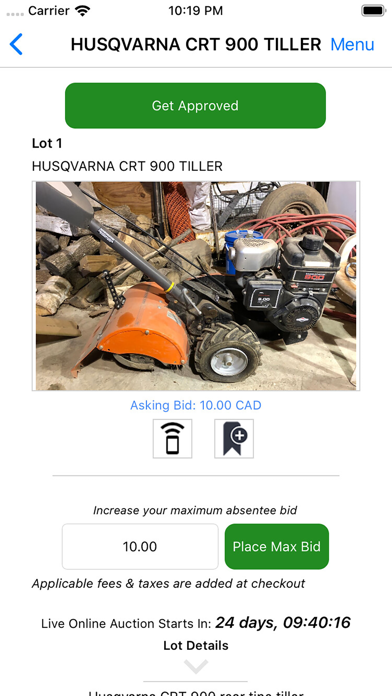 Kidd Family Auctions Screenshot