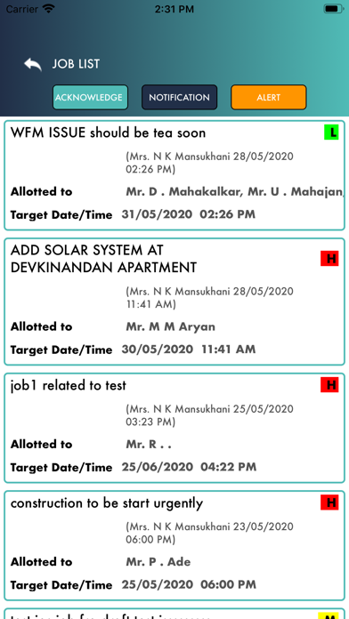 Work Flow Management System Screenshot