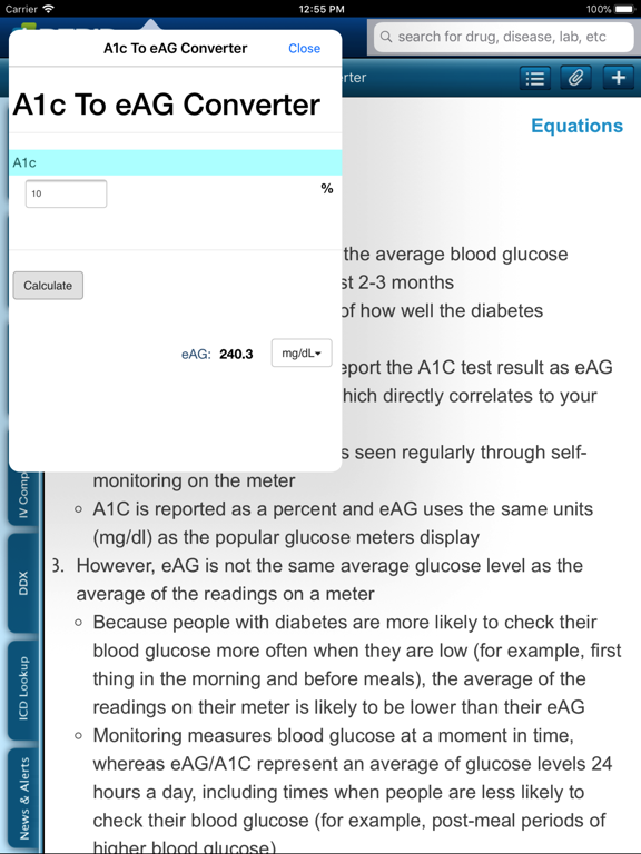 PEPID® for iPad iPad screenshot 5 - Medical app