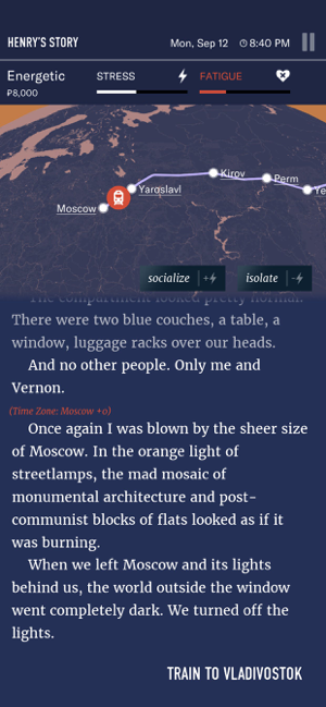 Wanderlust: Pamja e ekranit Transsiberian