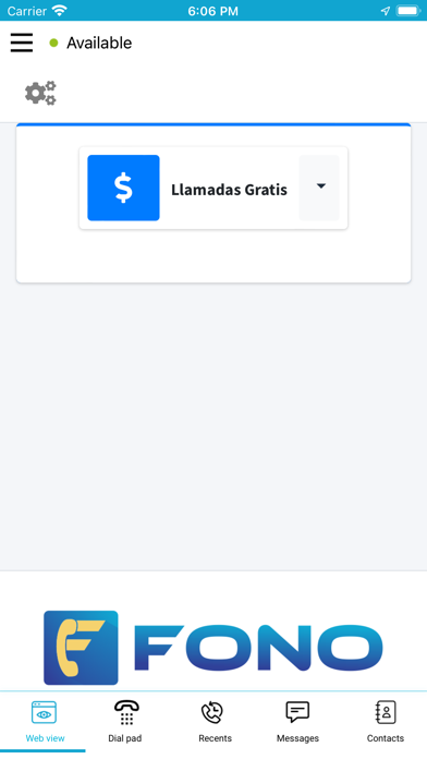 FONO Calls Screenshot