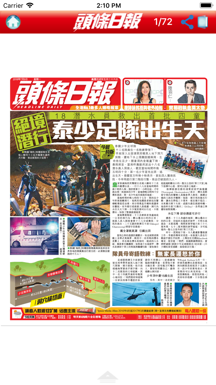 頭條日報高清揭頁版