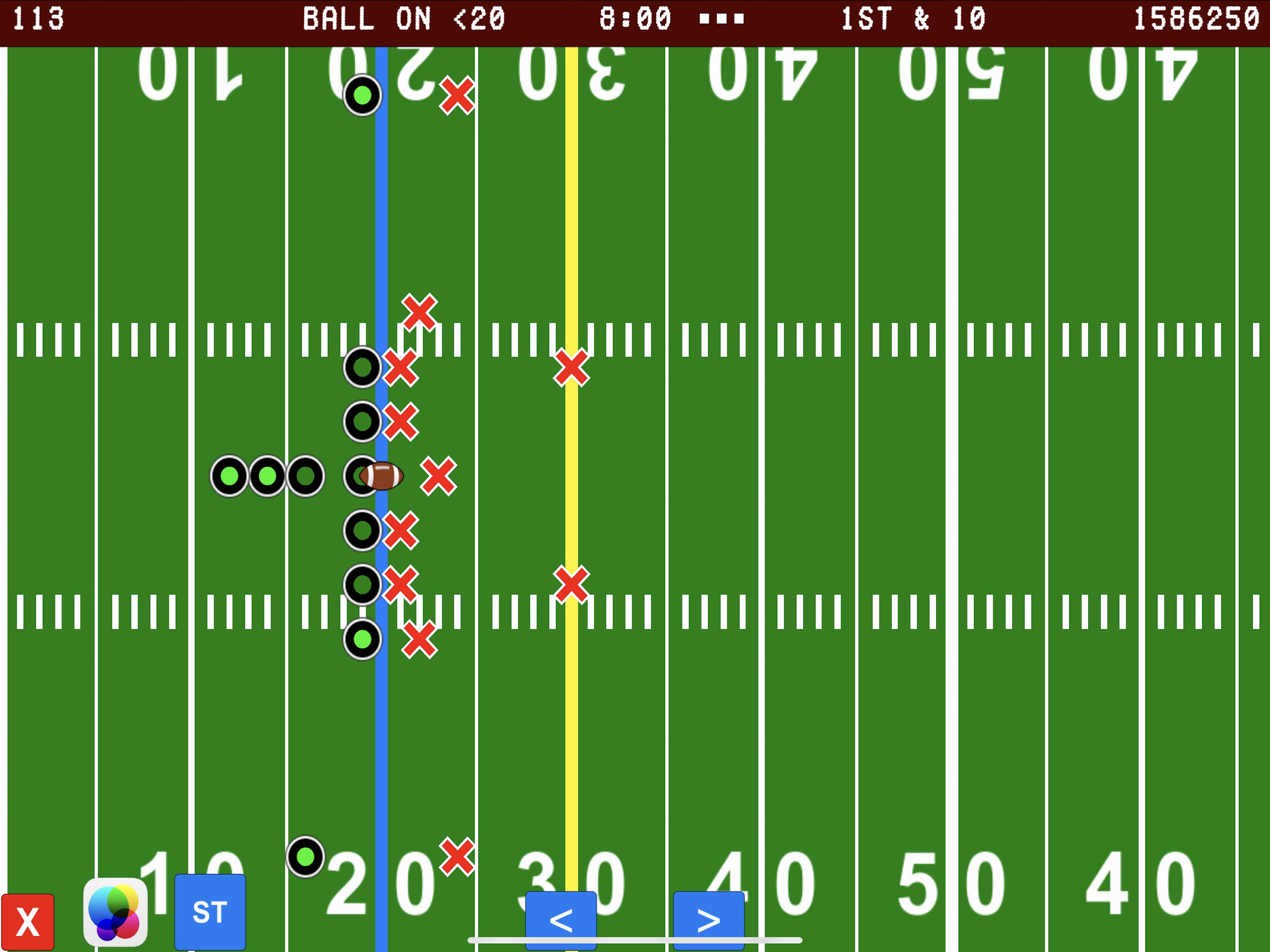 X vs O Football
