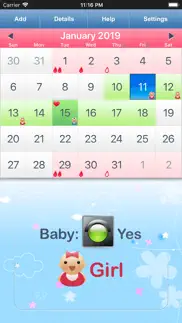 fertility & period tracker iphone screenshot 1