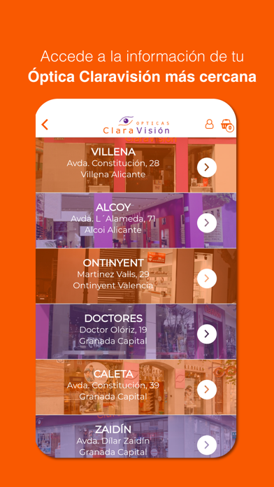 Ópticas ClaraVisión Screenshot