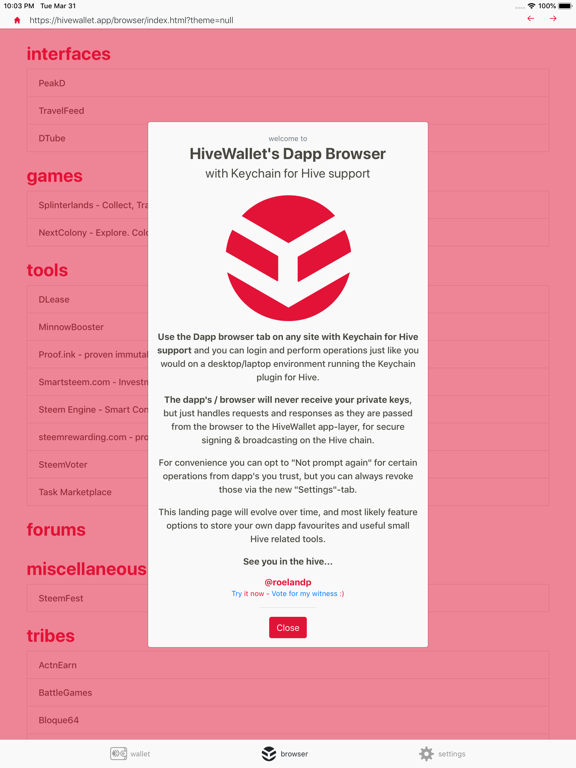 Screenshot #6 pour HiveWallet (formerly Steem)