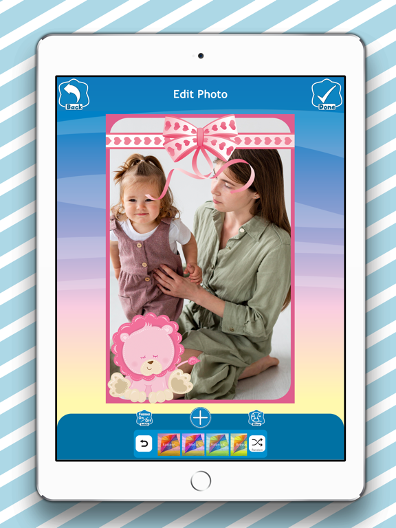 Baby Frames & Sticker Editor iPad screenshot 6 - Photo & Video app
