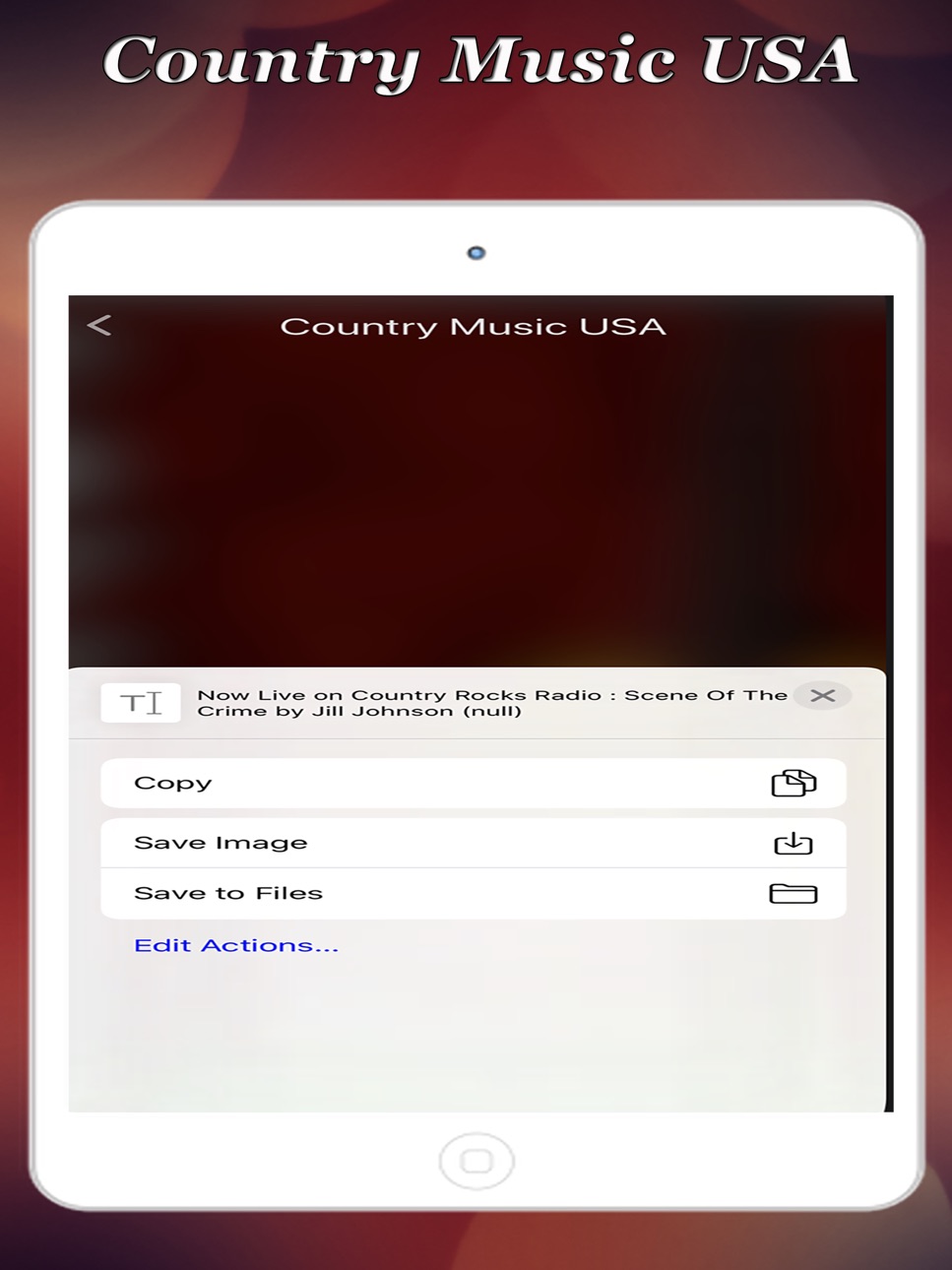 iPad screenshot
