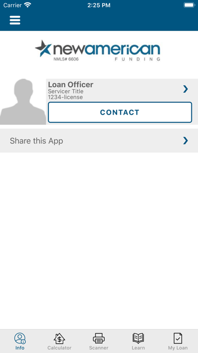 Loan Officer Tool Screenshot