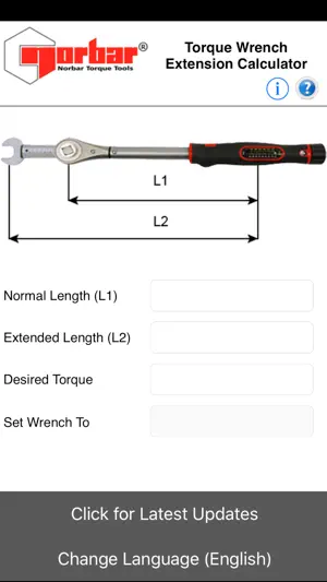 Torque Wrench Extension Calc. screenshot 2