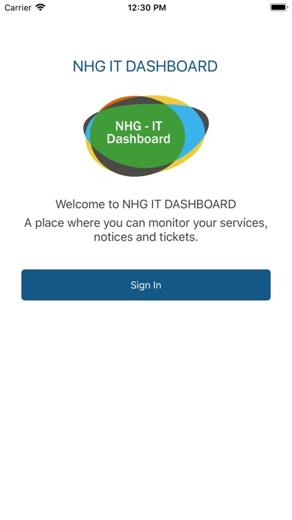 NHG IT Dashboard