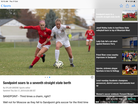 Bonner County Daily Bee iPad screenshot 4 - News app