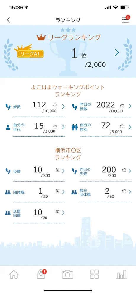 よこはまウォーキングポイント