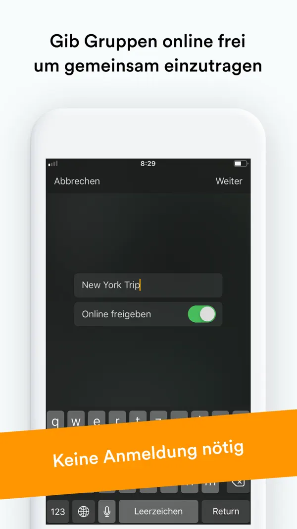 Splid – Abrechnen mit Freunden iPhone App Screenshot 3 – Finanzen