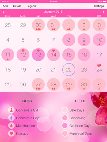 Скриншот из Menstrual Cycle Tracker