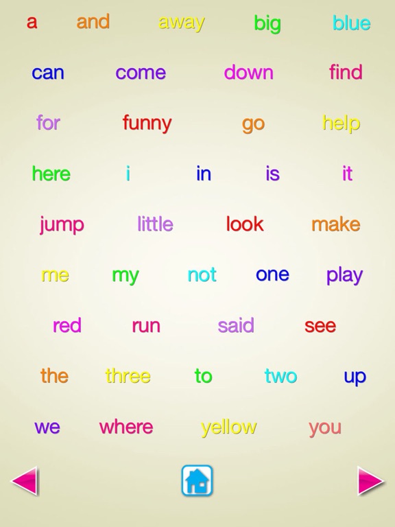 Sight Words - Vocabulary Cards iPad screenshot 2 - Education app