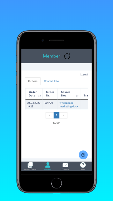 App screenshot