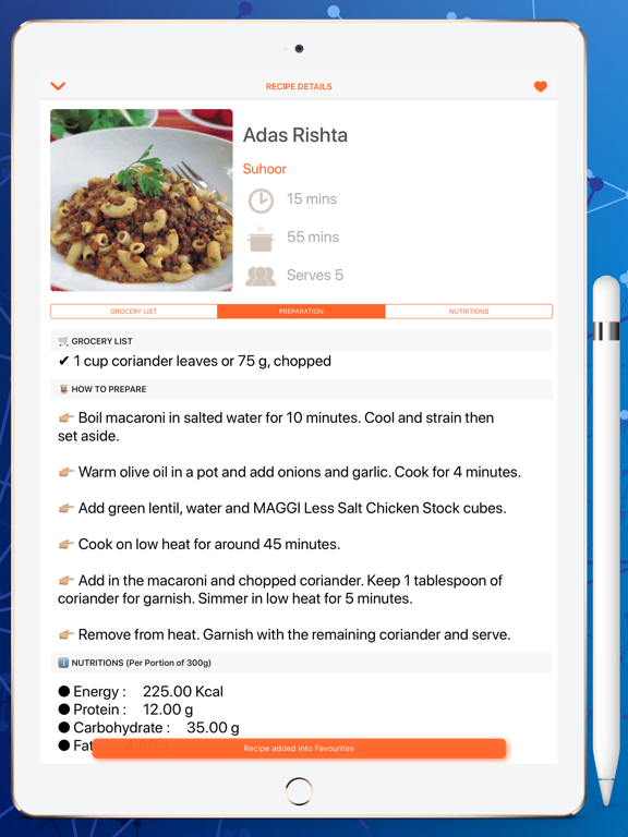 Ramadan Recipes Latest رمضان iPad screenshot 6 - Food & Drink app