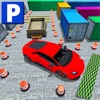 駐車場:トレーラー挑戦ドライビングスクールのテストライセンス