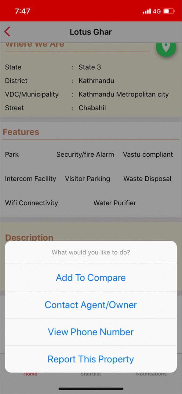 iPhone screenshot