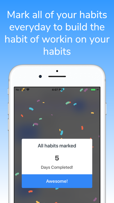 Build Habits Goal Tracking App iPhone screenshot 7 - Productivity app